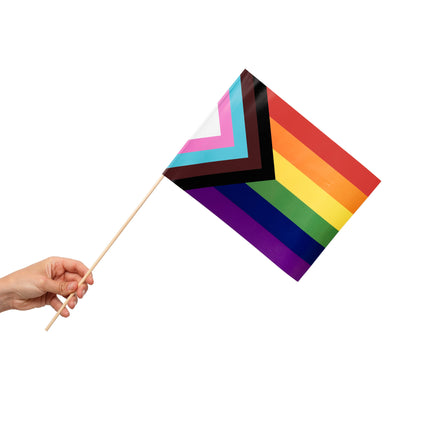Feestbazaar Zwaaivlaggetjes Pride Progress (10st)