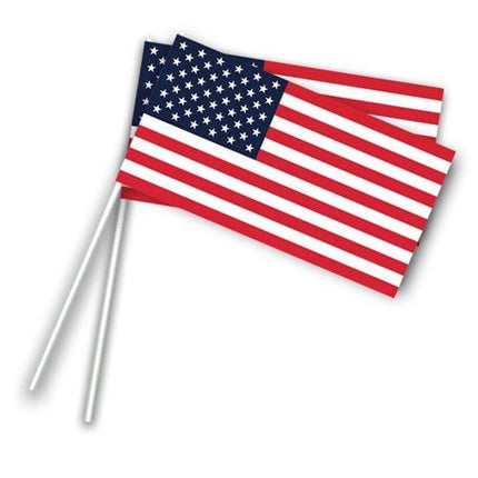 Feestbazaar Zwaaivlaggetjes USA Amerika Op Stok (50st)