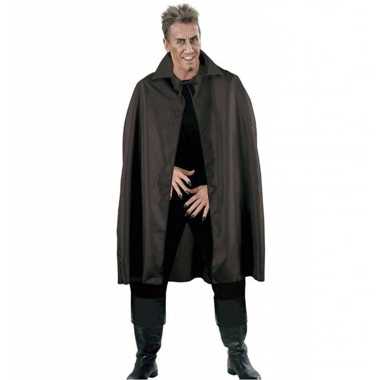 Feestbazaar Zwarte Cape 115cm