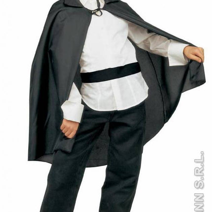 Feestbazaar Zwarte cape kind 90cm