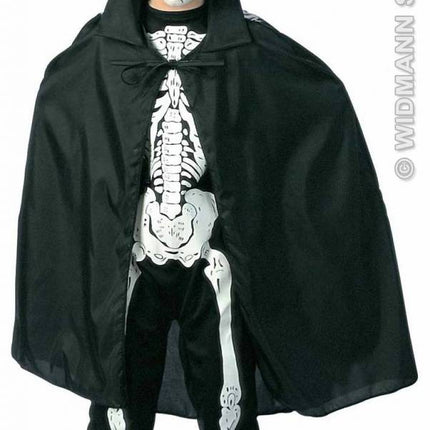 Feestbazaar Zwarte cape kind 90cm