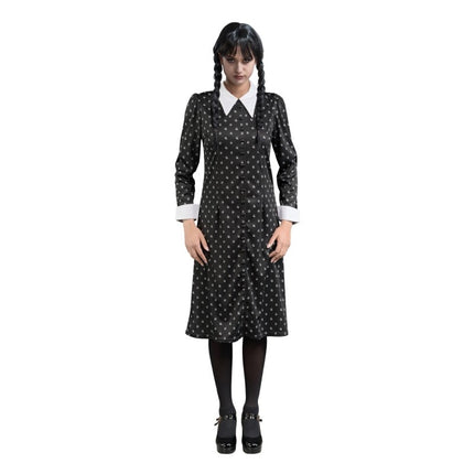 Feestbazaar Zwarte Jurk Wednesday Dames Classic ©