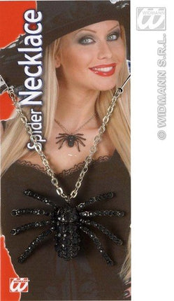 Feestbazaar Zwarte ketting met spin
