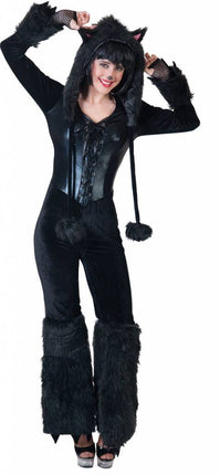 Feestbazaar Zwarte panter outfit dames