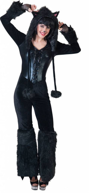 Feestbazaar Zwarte panter outfit dames