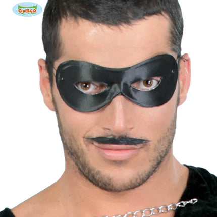 Feestbazaar Zwarte Pierrot Oogmasker