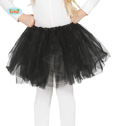 Feestbazaar Zwarte Tutu Kind 31cm