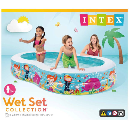 Feestbazaar Zwembad Intex  Snorkelfun (262x160x46)