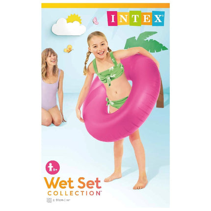 Feestbazaar Zwemring Neon Frost 91cm Intex