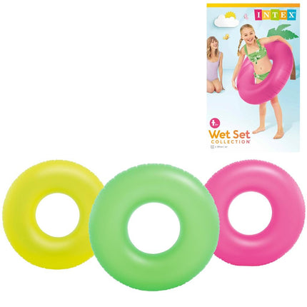 Feestbazaar Zwemring Neon Frost 91cm Intex